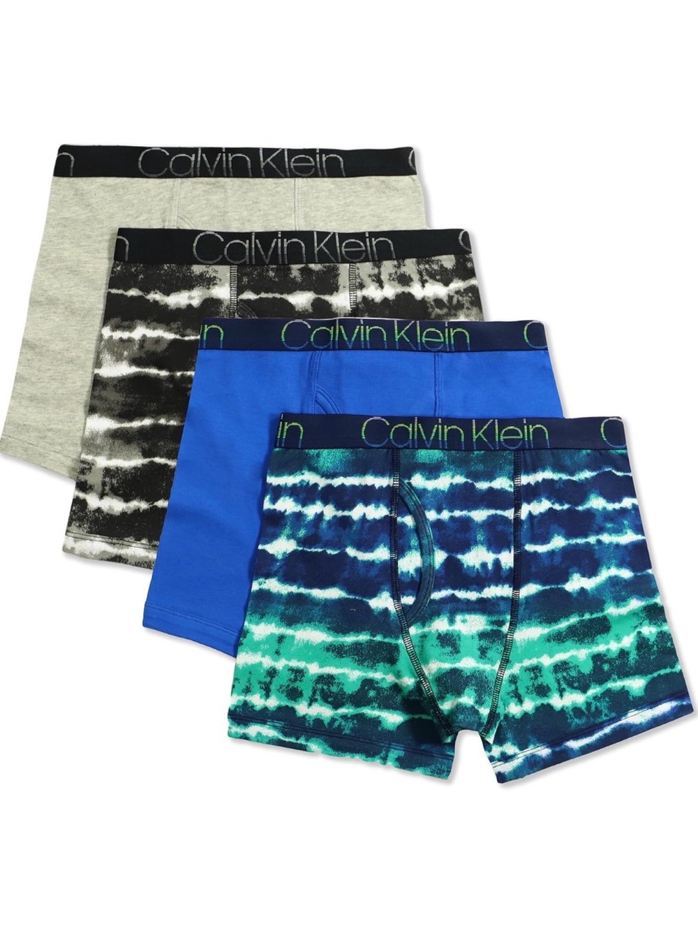 Calvin Klein Boys Underwear Four Pack Boxer Brief Value Pack Boys Size M 8/10